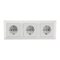 Milos Steckdosen Schalter Unterputz Komplettset 94-teilig UP-Steckdosen Wechselschalter Netzwerk TV Antenne mit Rahmen Matt Weiß