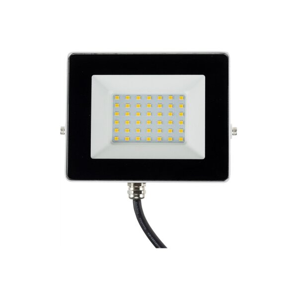 LED Fluter CTF-SLW 30 – 30W, 2503 Lumen, IP65, 4000K neutralweiß, weißes Gehäuse