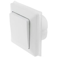 MILOS Schalter Unterputz für Aussen IP44 Wechselschalter mit Silikondichtung für Feuchträume und Aussenbereich 230V Matt Weiß