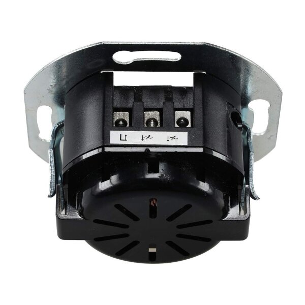 LED-Dimmer mit Steckdose 230V – Weiß matt im Doppelrahmen