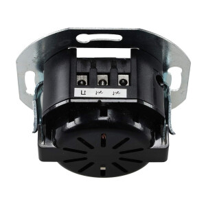 LED-Dimmer mit Steckdose 230V – Weiß matt im Doppelrahmen