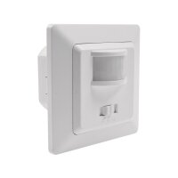Milos Schutzkontakt-Steckdose mit Bewegungsmelder – PIR Sensor, weiß matt