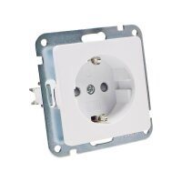 Milos Schutzkontakt-Steckdose mit Bewegungsmelder – PIR Sensor, weiß matt