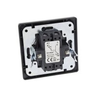 MILOS Jalousien-Steuerung Taster mit Rahmen Rolladen-Schalter Unterputz Anthrazit