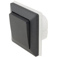 MILOS Wechsel-Schalter IP44 – Anthrazit, 250?V~, 10?A, Unterputz, Feuchtraum geeignet