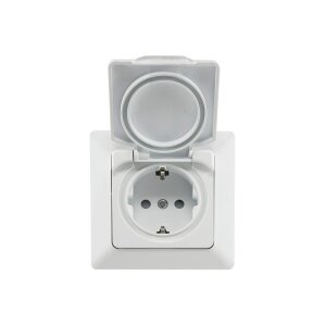 MILOS Feuchtraum Unterputz Steckdose IP44 für Innen...