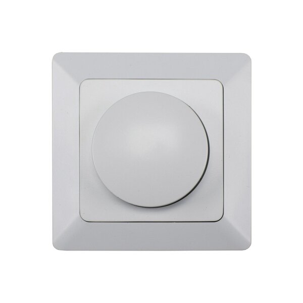 MILOS LED-Dimmer Weiß Matt | Phasenanschnitt | Unterputz | 3–60?W LED