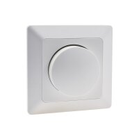 MILOS LED-Dimmer Weiß Matt | Phasenanschnitt | Unterputz | 3–60?W LED
