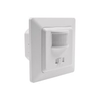 MILOS Bewegungsmelder Infrarot 250V~ 400W, inkl. Rahmen, LED geeignet Sensor 160°, weiß matt