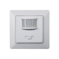 MILOS Bewegungsmelder Infrarot 250V~ 400W, inkl. Rahmen, LED geeignet Sensor 160°, weiß matt