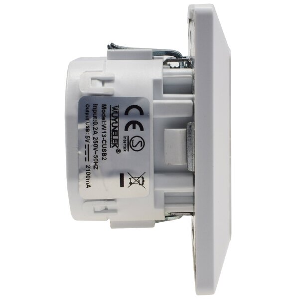 2-fach USB-Ladedose Delphi & MILOS | USB-A 3,1A Unterputz - AUSLAUFARTIKEL