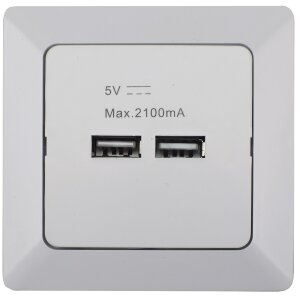 2-fach USB-Ladedose Delphi & MILOS | USB-A 3,1A...