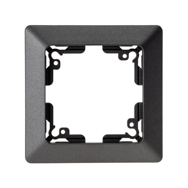 MILOS 1-fach Rahmen für Steckdosen, Schalter und Anschlussdosen I Anthrazit