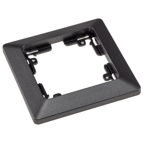 MILOS 1-fach Rahmen für Steckdosen, Schalter und Anschlussdosen I Anthrazit