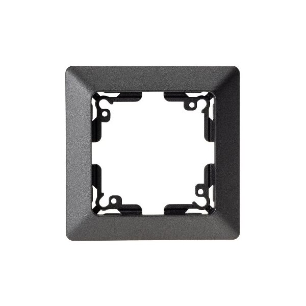 MILOS 1-fach Rahmen für Steckdosen, Schalter und Anschlussdosen I Anthrazit