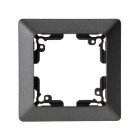 MILOS 1-fach Rahmen für Steckdosen, Schalter und Anschlussdosen I Anthrazit