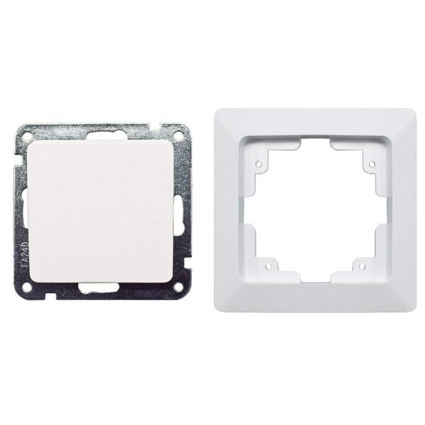 MILOS Starterset 6 Steckdosen & 2 Wechselschalter weiß matt