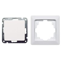 MILOS Starterset 6 Steckdosen & 2 Wechselschalter weiß matt