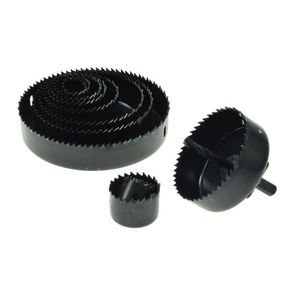 Lochsäge Rundsäge 16-teilig, 12 Größen im Koffer I für Holz Rigips Blech Kunststoff