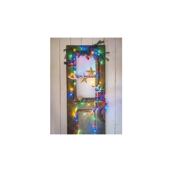 LED Lichterkette 80er – Bluetooth App-Steuerung, bunt & warmweiß, 7,9?m IP44