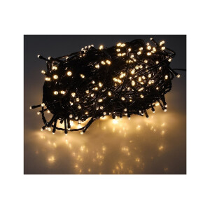 LED Außen-Lichterkette CT-ALK400 – 40?m, 400 LEDs warmweiß, IP44, schwarz