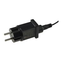 LED Deko-Lichterkette warmweiß – 4?m, 40 LEDs, IP44 Netzteil, schwarz