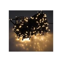 LED Außen-Lichterkette CT-ALK200 – 20?m, 200 LEDs warmweiß, IP44, schwarz