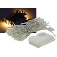 LED Lichterkette 10Meter I 100 LEDs, IP44 f&uuml;r Innen und Aussen I Verschiedene Modi I Warmwei&szlig;
