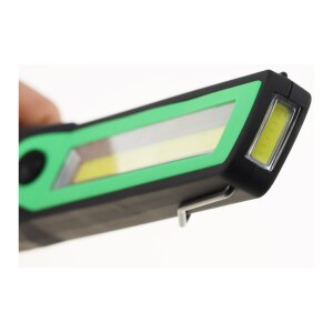 LED Arbeitsleuchte Werkstattleuchte schmal & flach Inspektionsleuchte 3W Batteriebetrieben 300 Lumen Haken Magnetfuß