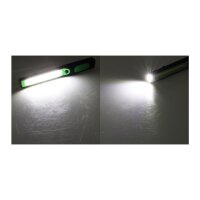 LED Arbeitsleuchte Werkstattleuchte schmal & flach Inspektionsleuchte 3W Batteriebetrieben 300 Lumen Haken Magnetfuß