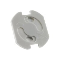 Kindersicherung für Steckdosen 5 Stück zum Kleben I Kinderschutz für Steckdosen I Steckdosen-Absicherung I erhöhte Sicherheit I Dreh-Mechanik I Weiß