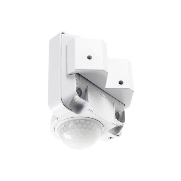 IP65 Bewegungsmelder Aussen 360° Aufputz 10 Meter Reichweite Eck Montage Weiß