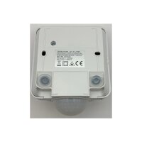 IP65 Bewegungsmelder Aussen 360° Aufputz 10 Meter Reichweite Eck Montage Weiß