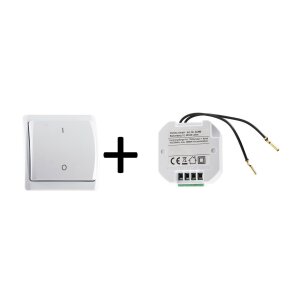 Pilota Casa Funk Starter-Set No.3 – Funk-Wandschalter & Empfänger | 230V | bis 2000W