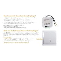 Pilota Casa Funk Starter-Set No.3 – Funk-Wandschalter & Empfänger | 230V | bis 2000W