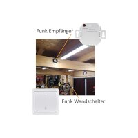 Funk-Schalter Set Pilota Casa Funk-Empfänger mit Funk-Wandschalter 230V Fernbedienung max. 2000Watt bis 30m Reichweite