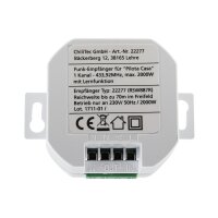 Pilota Casa Funk-Empfänger 1-Kanal | 433,92?MHz | 2300?W | UP-Einbau | für bis zu 10 Sender