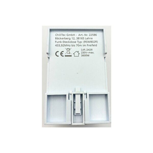 Funk Schalt Empfänger für Hutschiene I Montage im Schaltkasten I 230V / 16A I LED Funktionsanzeige I 2 Schalt Ausgänge