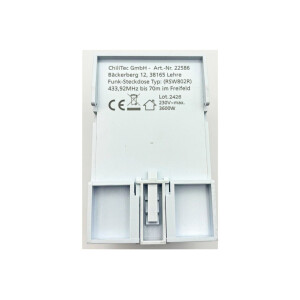 Funk Schalt Empfänger für Hutschiene I Montage im Schaltkasten I 230V / 16A I LED Funktionsanzeige I 2 Schalt Ausgänge