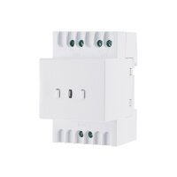 Funk Schalt Empfänger für Hutschiene I Montage im Schaltkasten I 230V / 16A I LED Funktionsanzeige I 2 Schalt Ausgänge