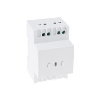 Funk Schalt Empfänger für Hutschiene I Montage im Schaltkasten I 230V / 16A I LED Funktionsanzeige I 2 Schalt Ausgänge