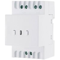 Funk Schalt Empfänger für Hutschiene I Montage im Schaltkasten I 230V / 16A I LED Funktionsanzeige I 2 Schalt Ausgänge