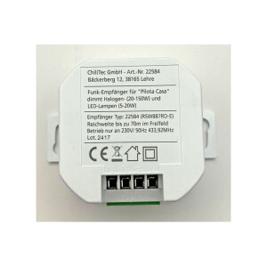 Funk Dimmer Unterputz 230V – LED Dimmer Pilota Casa Empfänger