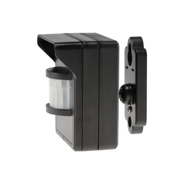 Funk Bewegungsmelder IP44 für Aussen Pilota Casa 90° 8m Reichweite LED Geeignet FunkSignal bis 30 Meter Schwarz