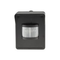 Funk Bewegungsmelder IP44 für Aussen Pilota Casa 90° 8m Reichweite LED Geeignet FunkSignal bis 30 Meter Schwarz