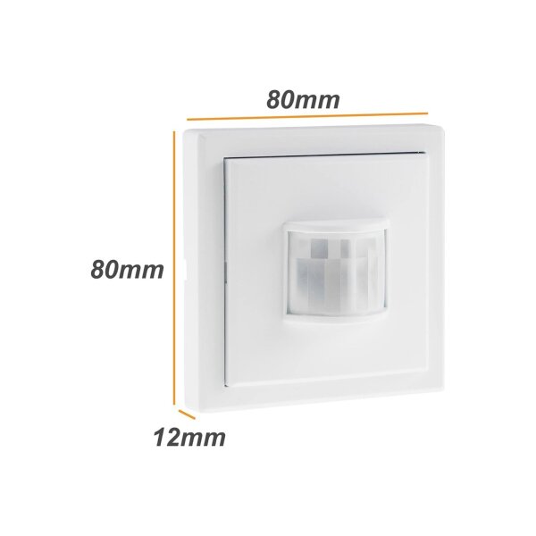 Funk Bewegungsmelder Aufputz für Innen Serie Pilota Casa 90° 8m Reichweite LED Geeignet FunkSignal bis 30 Meter Weiß