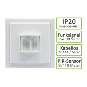 Funk Bewegungsmelder Aufputz für Innen Serie Pilota...