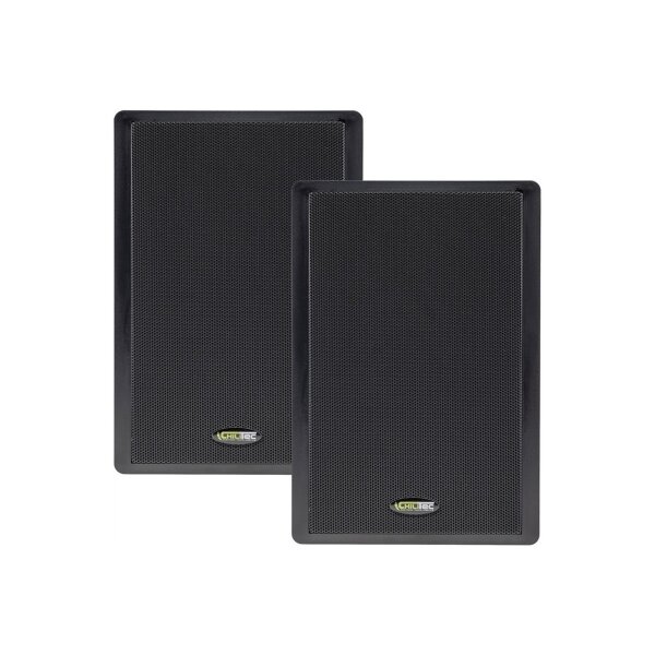 Flatpanel-Lautsprecher 2-Wege 40Watt 2 Stück Wand-Lautsprecher 37mm flach Schwarz