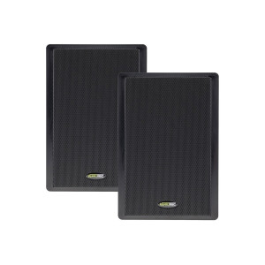 Flatpanel-Lautsprecher 2-Wege 40Watt 2 Stück Wand-Lautsprecher 37mm flach Schwarz