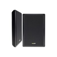 Flatpanel-Lautsprecher 2-Wege 40Watt 2 Stück Wand-Lautsprecher 37mm flach Schwarz